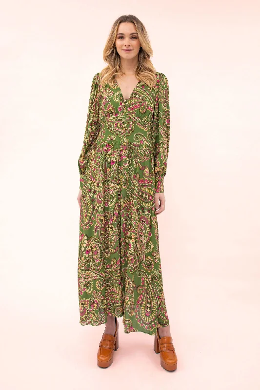 Referral Discount Billy Paisley Maxi Dress