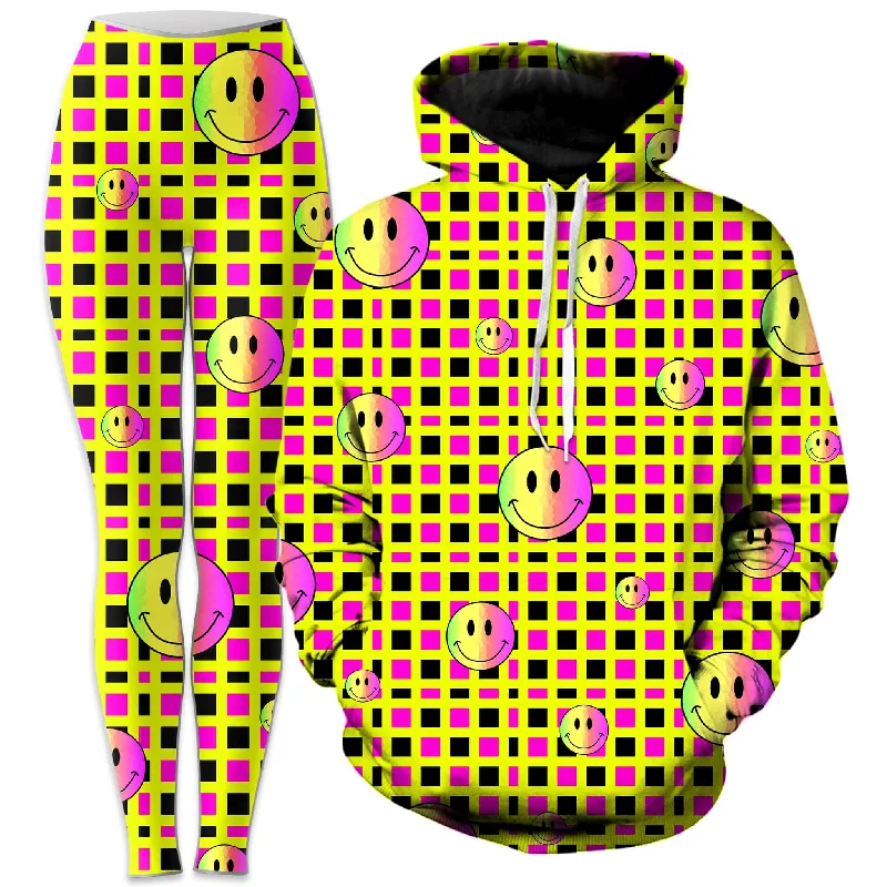 Reduced Prices Happy Plaid Hoodie and Leggings Combo