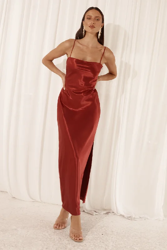Lowest Prices SIREN SLIP DRESS - RUBY