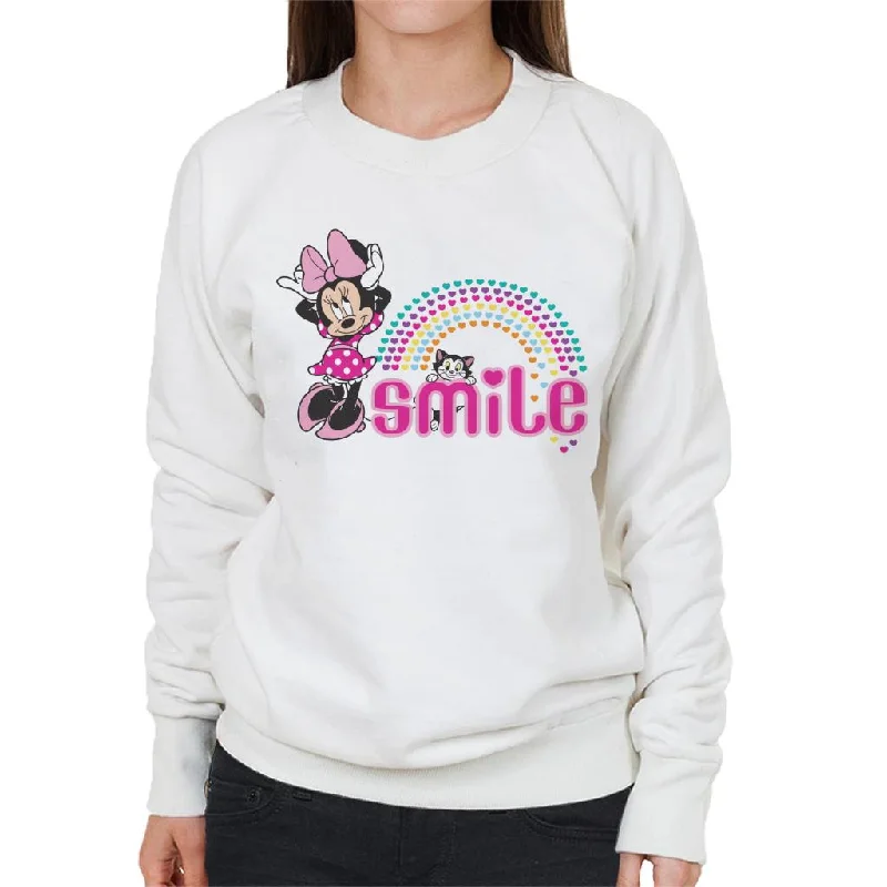Don't Wait Disney Minnie Mouse And Figaro Smile Hearts Women's Sweatshirt
