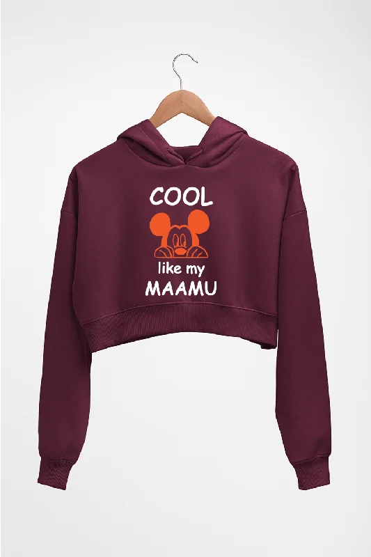 Factory Direct Sale Cool Like My Maamu Crop HOODIE FOR WOMEN