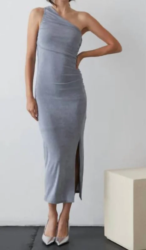 Buy More, Save More Coco Slinky Midi Dress In Ice Blue