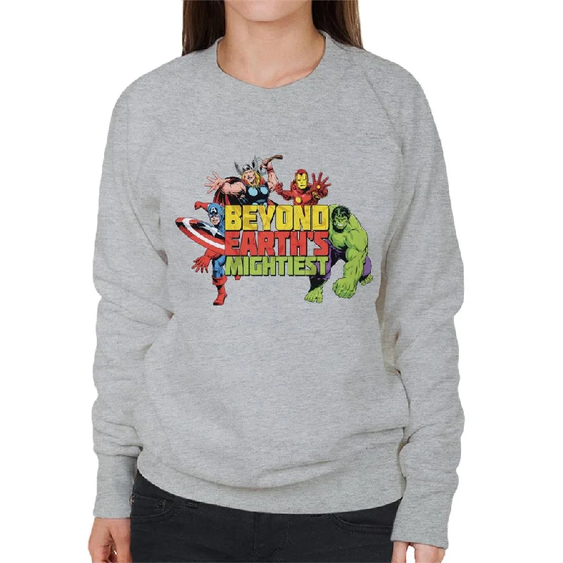 Special Price Marvel Avengers Attack Beyond Earths Mightiest Women's Sweatshirt