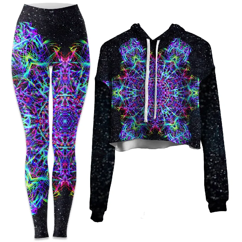 While Supplies Last Stargate Crop Hoodie and Leggings Combo