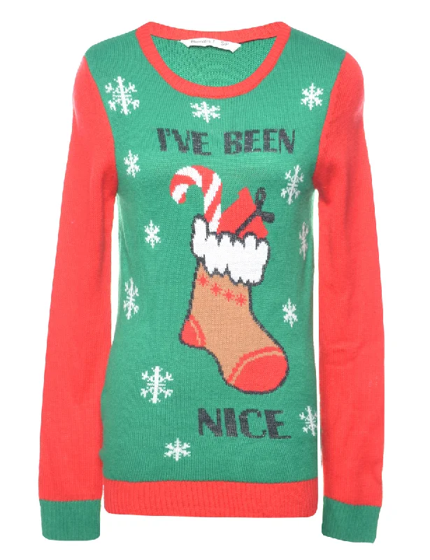 Today’s Special Petites Snowfall Design Christmas Jumper - S