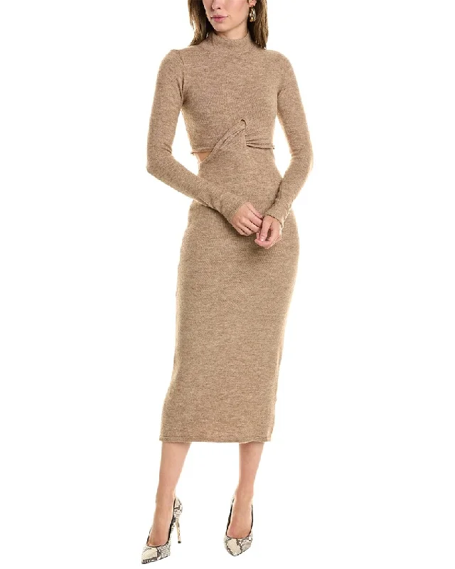 Exclusive Access ASTR the Label Kenna Wool-Blend Midi Dress