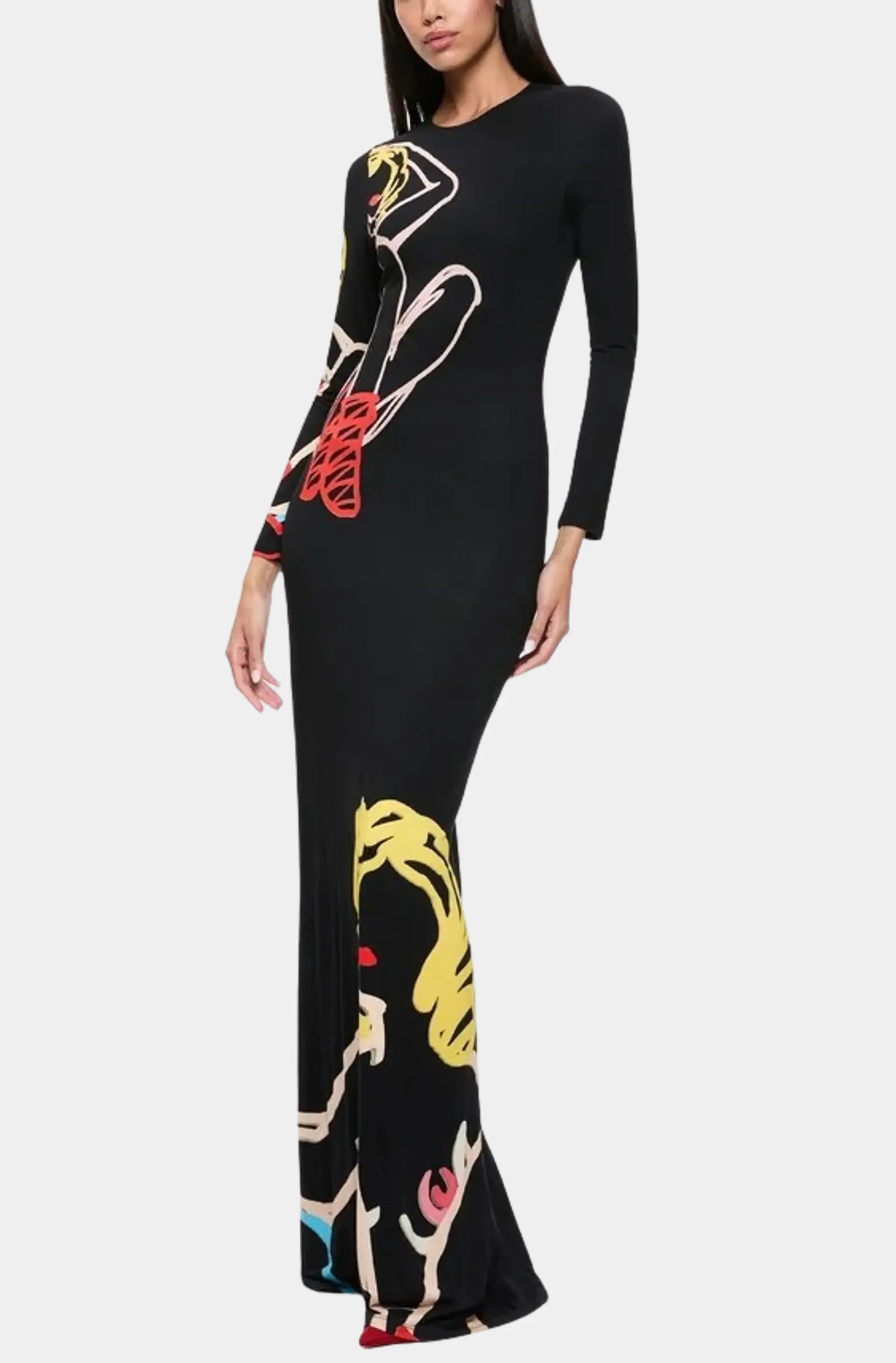 Big Discounts Delora Open Back Crew Neck Maxi Dress