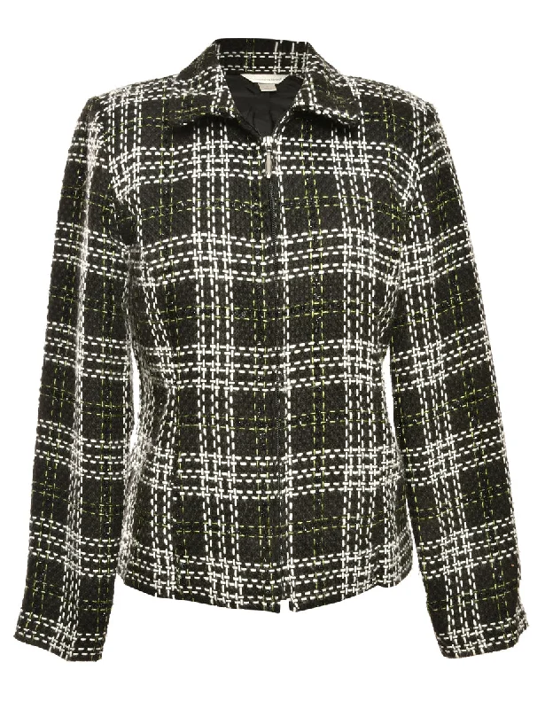 Doorbuster Deal Patterned Black Jacket - M