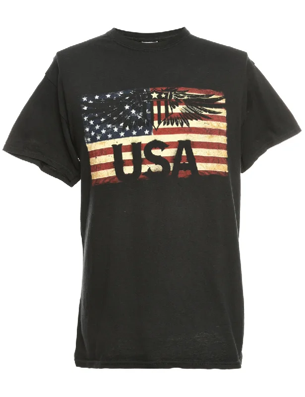 Super Sale USA Printed T-shirt - L