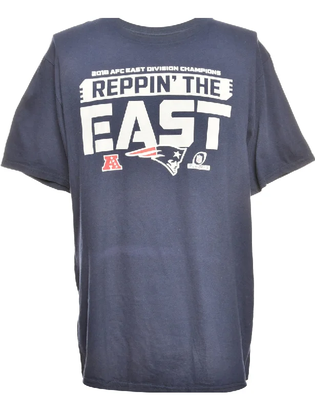 Special Discount NFL Navy Sports T-shirt - L