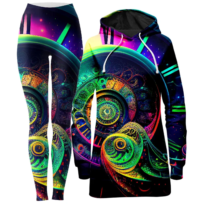 Reduced Prices Fleeting Hoodie Dress and Leggings Combo