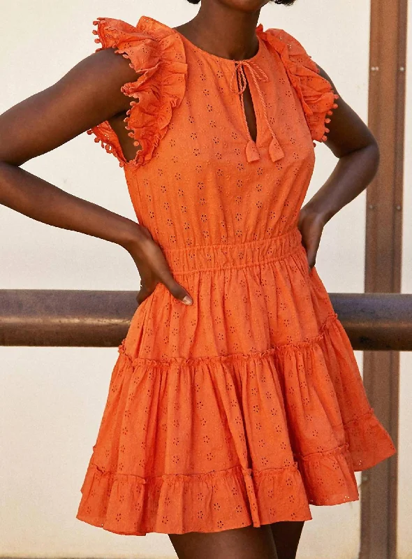 Blowout Deals Shailene Dress In Tangerine