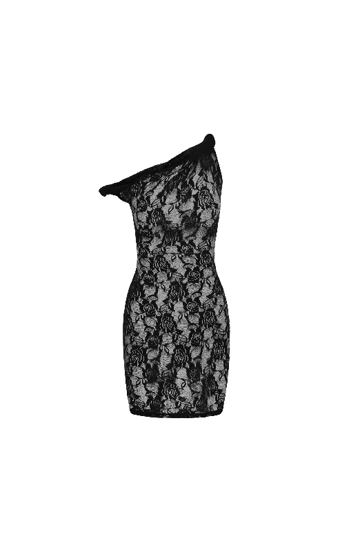 Hurry In The Short Lace Poppy in Black