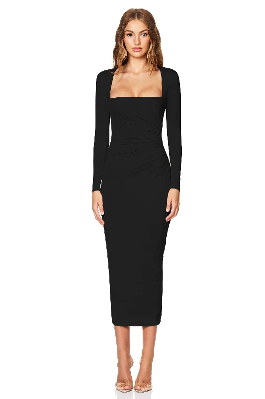 Deal Zone Nookie Dare Midi Dress - Black
