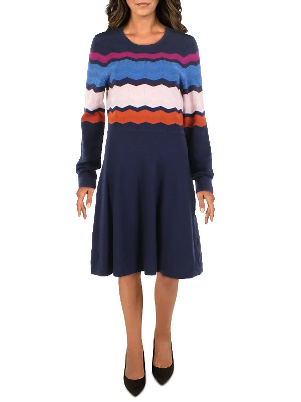 Daily Deals Womens Ribbed Midi Sweaterdress