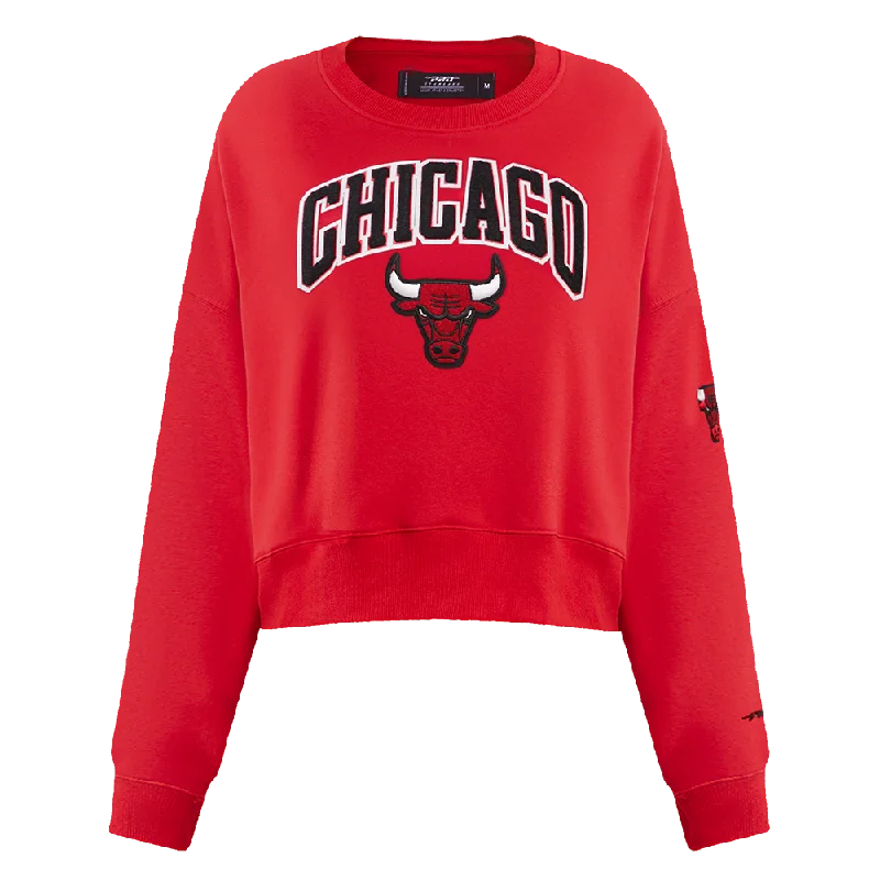 Reduced Prices SUDADERA DE CUELLO REDONDO NBA CHICAGO BULLS CLASSIC ESSENTIALS PARA MUJER