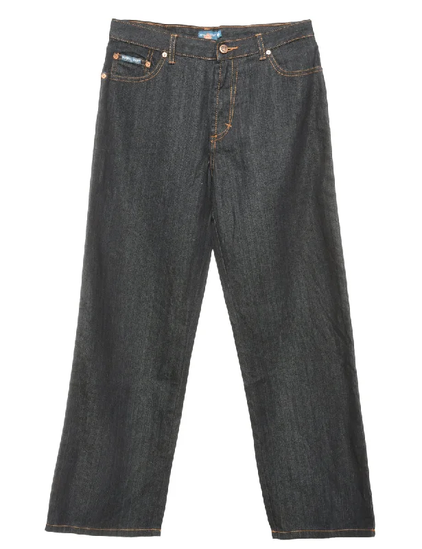 YEAR-End Clearance Dark Wash Zip Front Skinny Fit Jeans - W32 L29