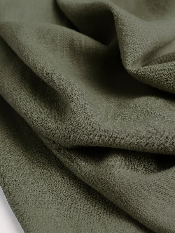 Inventory Reduction Textured Viscose Linen - Olive