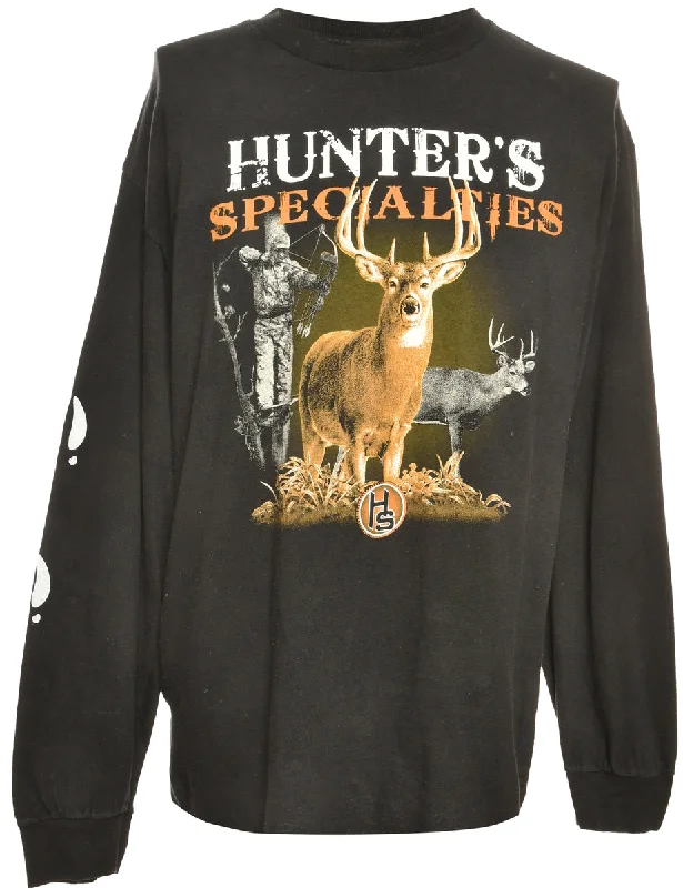 Limited Stock Black Hun ter Specialties Animal T-shirt - L