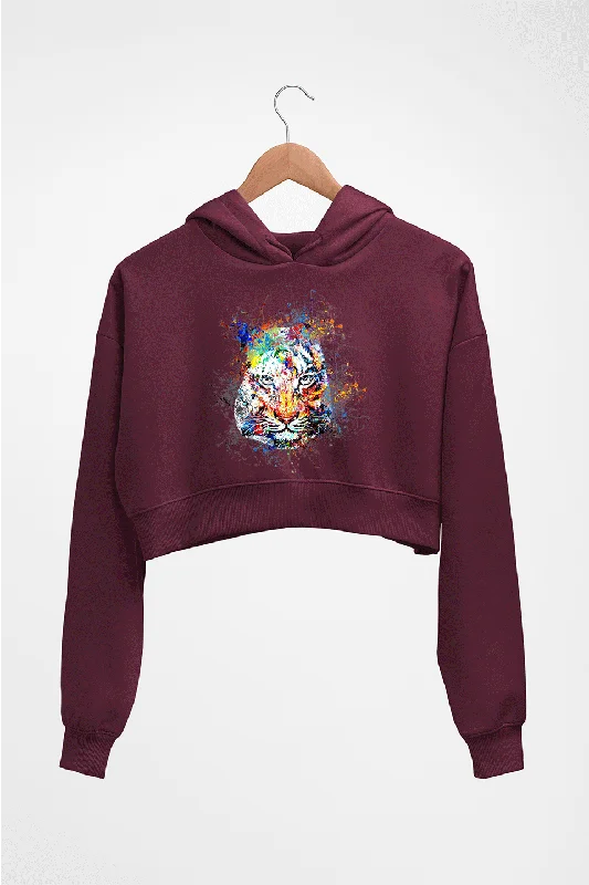 Early Bird Discount Tiger Crop HOODIE FOR WOMEN